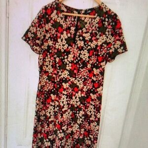 Floral Short Sleeve Dress